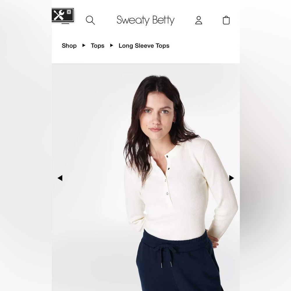NWT-Sweaty Betty Laid Back Top